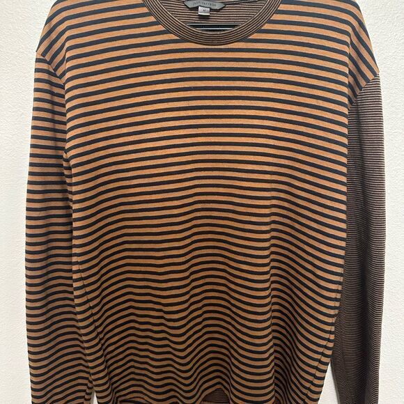 John Varvatos Striped Brown Men's Shirt - Picture 2 of 8